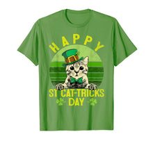 Load image into Gallery viewer, St Patricks Day Gifts Happy St Cat Tricks Day Cat Leprechaun TShirt856347