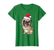 Load image into Gallery viewer, Funny shirts V-neck Tank top Hoodie sweatshirt usa uk au ca gifts for Pug Christmas Tree Lights Santa Dog Xmas Gifts Boys Pugmas T-Shirt 180692