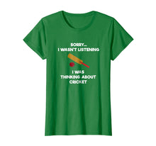 Load image into Gallery viewer, Cricket Game T-Shirt - Funny Listening - Bat