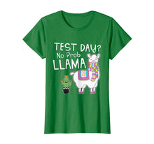 Load image into Gallery viewer, Funny shirts V-neck Tank top Hoodie sweatshirt usa uk au ca gifts for Teacher Test Day No Prob Llama Testing Shirt for Teachers T-Shirt 1643116