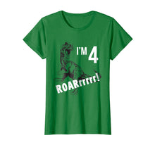 Load image into Gallery viewer, Funny shirts V-neck Tank top Hoodie sweatshirt usa uk au ca gifts for Birthday Boy Shirt for 4 Year Old 4th Birthday Gift Dinosaur 1965386