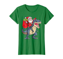 Load image into Gallery viewer, Funny shirts V-neck Tank top Hoodie sweatshirt usa uk au ca gifts for Dinosaur Christmas Shirt Boys Santa T rex Kids Xmas Gifts 1967522