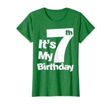 Load image into Gallery viewer, 7th Birthday Shirt. It's My 7 Birthday T Shirt. 7 Birthday T-Shirt-275237