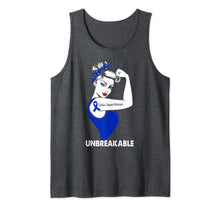 Load image into Gallery viewer, Strong Woman Gift Colon Cancer Warrior Unbreakable Tank Top-2665004