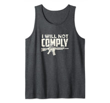 Load image into Gallery viewer, Patriotic AR15 2nd Amendment Support Shirt I will not comply Tank Top