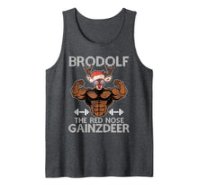 Load image into Gallery viewer, Brodolf The Red Nose Gainzdeer Tee Merry Liftmas Christmas Tank Top-1532895