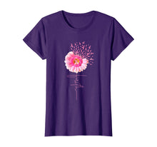 Load image into Gallery viewer, Pink Ribbon Daisy Faith - Breast Cancer T Shirt T-Shirt 29177