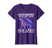 Load image into Gallery viewer, Assuming I'm just an Old Lady Was Your First Mistake TShirt 511593