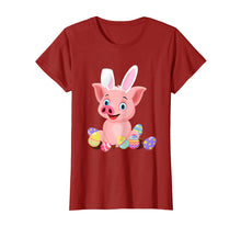 Load image into Gallery viewer, Funny shirts V-neck Tank top Hoodie sweatshirt usa uk au ca gifts for Pig With Bunny Rabbit Hat Easter Eggs T-Shirt Gifts 2729028