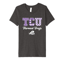 Load image into Gallery viewer, Tcu Horned Frogs Patterned Letters T-Shirt - Apparel