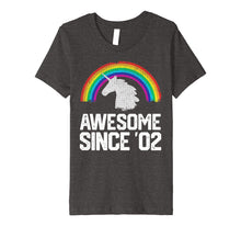 Load image into Gallery viewer, Funny shirts V-neck Tank top Hoodie sweatshirt usa uk au ca gifts for Unicorn Rainbow 2002 17 Year Old 17th Birthday Gifts T-Shirt 1901102