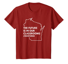 Load image into Gallery viewer, Funny shirts V-neck Tank top Hoodie sweatshirt usa uk au ca gifts for The Future Is In Our Classrooms Red For Ed T-Shirt Wisconsin 226739