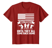 Load image into Gallery viewer, Funny shirts V-neck Tank top Hoodie sweatshirt usa uk au ca gifts for On Friday We Wear Red Fridays Military Shirts Military Gifts 3082712