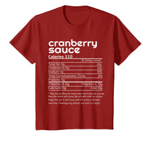 Load image into Gallery viewer, Funny shirts V-neck Tank top Hoodie sweatshirt usa uk au ca gifts for Funny Turkey Cranberry Sauce Nutrition Facts Thanksgiving T-Shirt 351643