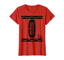 Load image into Gallery viewer, Red Crayon Box Halloween Costume Matching Couple Group T-Shirt