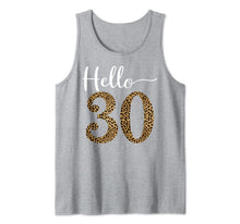 Load image into Gallery viewer, Hello 30 Years Leopard Print 30th Birthday Party Woman Gift Tank Top-986036