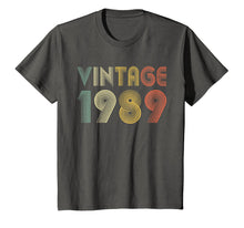 Load image into Gallery viewer, Retro Vintage 1989 TShirt 30th Birthday Gifts 30 Years Old