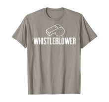 Load image into Gallery viewer, WHISTLEBLOWER Whistle Halloween Costume Impeach Trump Meme T-Shirt