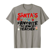 Load image into Gallery viewer, Santa's Favorite Science Teacher Christmas T-Shirt