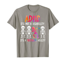 Load image into Gallery viewer, ADHD It's Not Disability It's A Different Ability Skeleton T-Shirt 126435