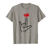 Load image into Gallery viewer, Funny shirts V-neck Tank top Hoodie sweatshirt usa uk au ca gifts for I Love You Hand Heart Sign Language Shirt for Deaf ASL Gifts 391166