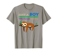 Load image into Gallery viewer, Funny shirts V-neck Tank top Hoodie sweatshirt usa uk au ca gifts for Funny Sloth Gift Shirt Just A Boy Who Loves Sloths Boys Tee 3371092