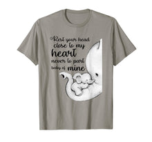 Load image into Gallery viewer, Funny shirts V-neck Tank top Hoodie sweatshirt usa uk au ca gifts for Baby Elephant Rest Your Head Close To My Heart Shirt 1498921