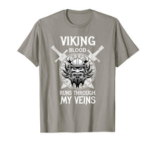 Load image into Gallery viewer, Funny shirts V-neck Tank top Hoodie sweatshirt usa uk au ca gifts for Viking blood runs through my veins Viking tshirt. 2974284