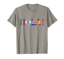 Load image into Gallery viewer, National Hispanic Heritage Month Hola ! Latino Flags T-Shirt