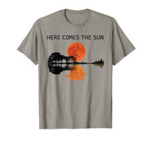 Load image into Gallery viewer, Here Comes The Sun Guitar Shadow Sunset T-Shirt 160083