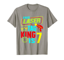 Load image into Gallery viewer, This Laser Tag King Is 7 Kids Birthday Party Lasertag Gift T-Shirt
