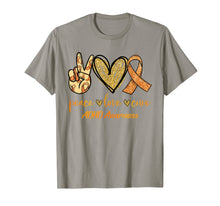 Load image into Gallery viewer, Peace Love Cure Ribbon ADHD Awareness Gifts TShirt857843