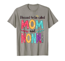Load image into Gallery viewer, Blessed To Be Called Mom And NONNI Floral Gift Tee For NONNI T-Shirt-5900203