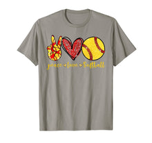 Load image into Gallery viewer, Peace Love Softball Cute Softball Lovers Gifts TShirt400622