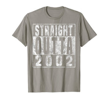 Load image into Gallery viewer, Straight Outta 2002 17th Birthday Gift T-Shirt 17 years old