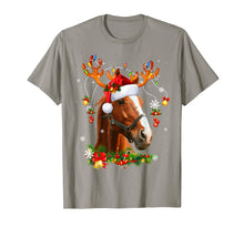 Load image into Gallery viewer, Funny shirts V-neck Tank top Hoodie sweatshirt usa uk au ca gifts for Horse Christmas Reindeer Lights Funny Horse Xmas Gift T-Shirt 262327