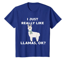 Load image into Gallery viewer, Funny Llama T-Shirt I Just Really Like Llamas Ok? Gift Tee