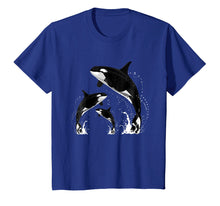 Load image into Gallery viewer, Killer Whale Shirt. Jumping Orca Killer Whales T Shirts