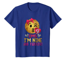 Load image into Gallery viewer, Funny shirts V-neck Tank top Hoodie sweatshirt usa uk au ca gifts for 9th Birthday Shirt For Girls - OMG! I'm Nine and Fabulous 2559376