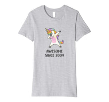 Load image into Gallery viewer, Cute Unicorn Shirt Awesome Since 2009 10th Birthday Gifts