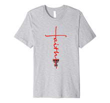 Load image into Gallery viewer, Funny shirts V-neck Tank top Hoodie sweatshirt usa uk au ca gifts for Texas Tech Red Raiders Faith In Cross Shape T-Shirt 831056
