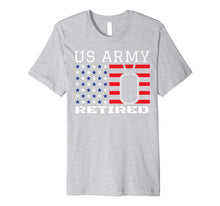 Load image into Gallery viewer, US American Flag Patriotism Dog Tag Veteran Army Retirement Premium T-Shirt 1036032