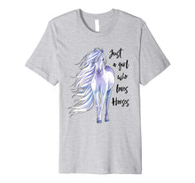 Load image into Gallery viewer, Funny shirts V-neck Tank top Hoodie sweatshirt usa uk au ca gifts for Just A Girl Who Loves Horses Shirt Horse Riding Women Gifts 1021282