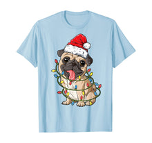 Load image into Gallery viewer, Funny shirts V-neck Tank top Hoodie sweatshirt usa uk au ca gifts for Pug Christmas Tree Lights Santa Dog Xmas Gifts Boys Pugmas T-Shirt 180692