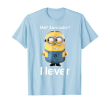 Load image into Gallery viewer, Despicable Me Minions Me Sarcastic Never Graphic T-Shirt 185800