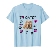 Load image into Gallery viewer, I Love Cats - I Love Kittens - Cat Lover T-Shirt Tee Shirt 231772