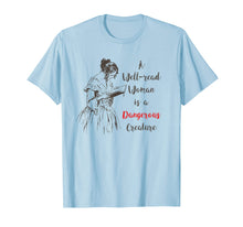 Load image into Gallery viewer, Funny shirts V-neck Tank top Hoodie sweatshirt usa uk au ca gifts for Feminist Dangerous Well-Read Woman Book T-Shirt Vintage Nerd 1870766