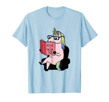 Load image into Gallery viewer, Unicorn T Shirt Believe In Yourself Motivational Book Lovers