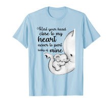 Load image into Gallery viewer, Funny shirts V-neck Tank top Hoodie sweatshirt usa uk au ca gifts for Baby Elephant Rest Your Head Close To My Heart Shirt 1498921