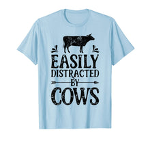 Load image into Gallery viewer, Easily Distracted By Cows T Shirt Cow Men Women Gifts Farmer 259362